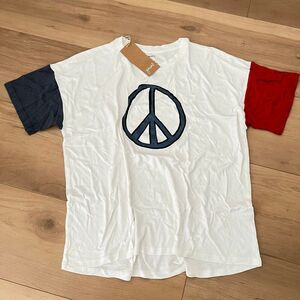 NWT Goumi Kids Peace Parent Tee SZ XS / S Oversized Unisex Top Bamboo